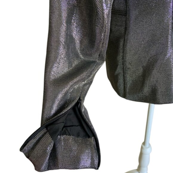 Metallic Structured Blazer - Medium - Picture 9 of 10